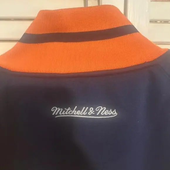 Mitchell & Ness Jacket Mens Large Syracuse Navy Orange Full Zip Track Collegiate - Picture 9 of 12